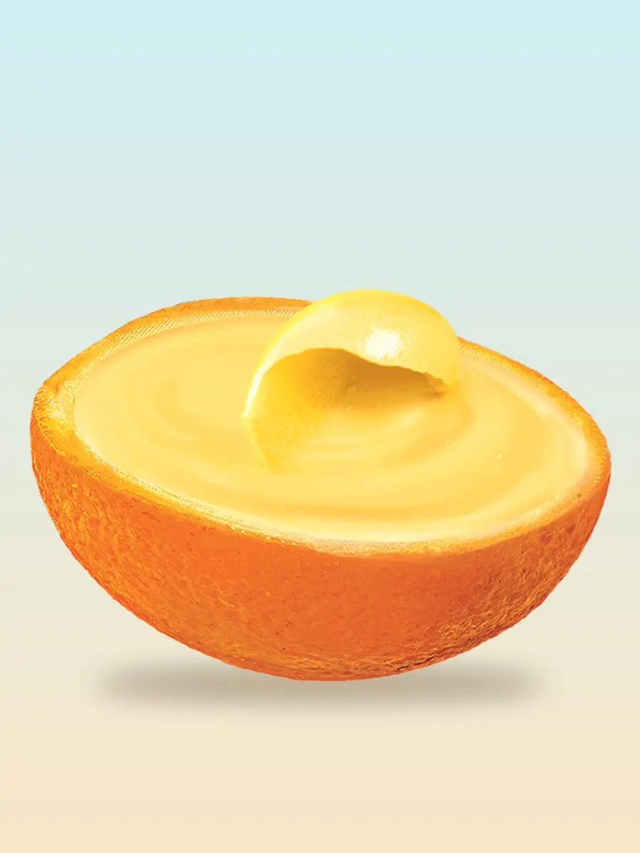 Island Way mango sorbet in a real mango shell