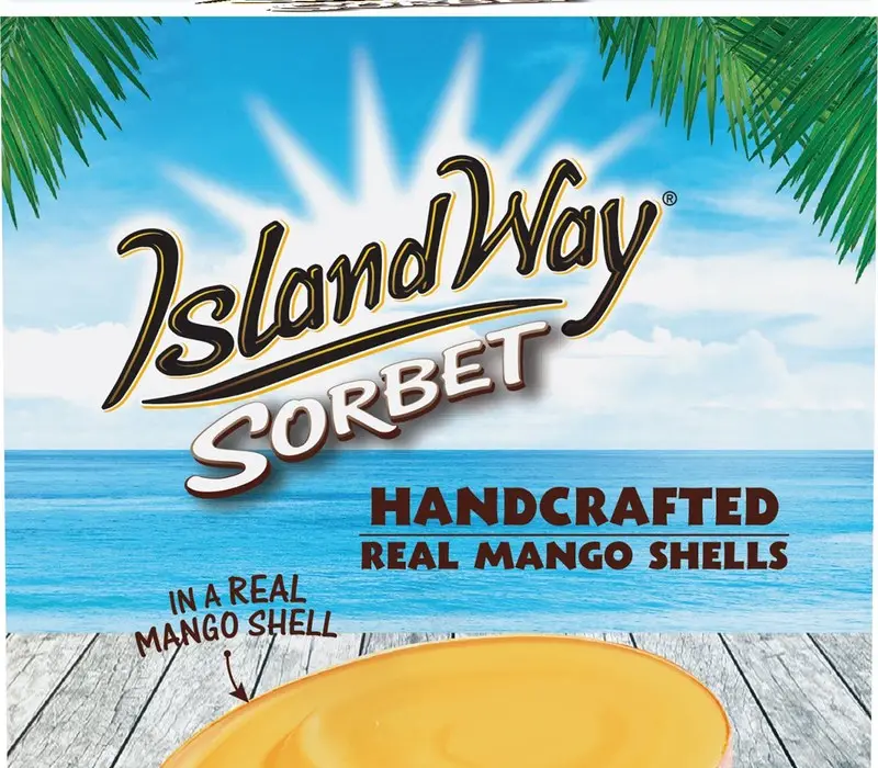 Island Way Tropical Mango sorbet box